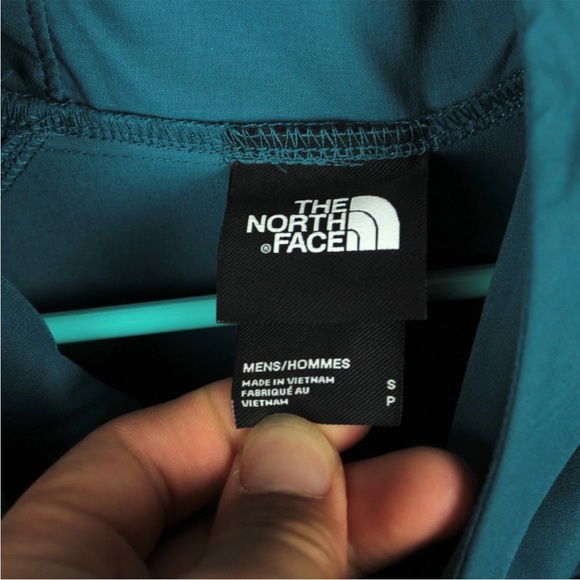 The North Face Class V Pullover Jacket Mens Small Blue Weather Hooded Packable - Picture 8 of 13